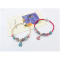 Best -Selling PInk Leather Cord Bracelet Fashion Drip Bracelet